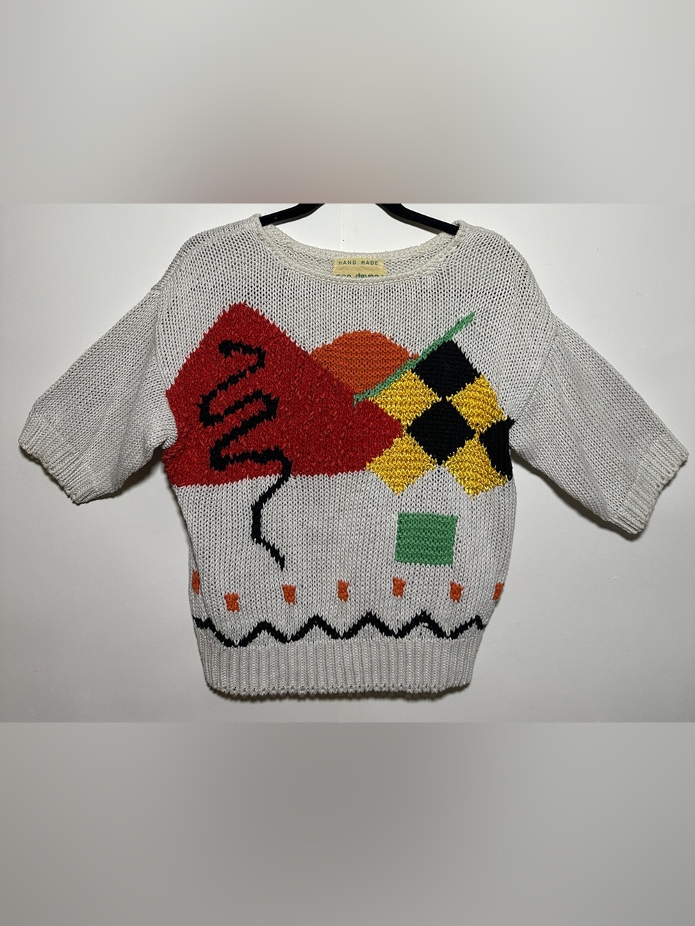 Vintage Ann Stevens Ramie/ Ribbon Sweater